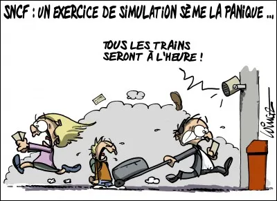 "Ils paniquent car ils savent que les trains vont avoir une (...) de retard."