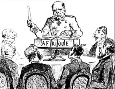 A la conférence de Berlin, les puissances européennes se partagent l'Afrique. C'est aussi l'année de la mort de Victor Hugo. De quelle année s'agit-il ?