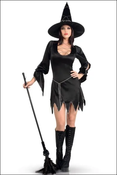 Elle n'utilise pas son balai pour faire le ménage mais pour voler dans les airs !