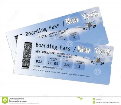 On t'offre un billet d'avion pour New York, comment réagis-tu ?