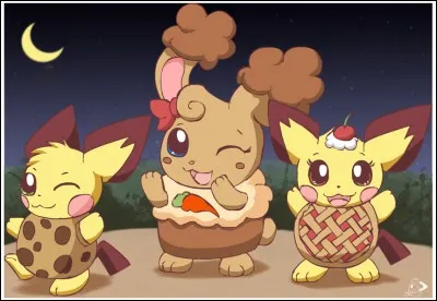 Quels sont les Pokémon à gauche et à droite ?