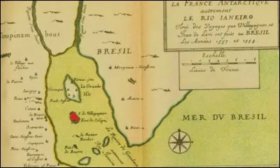 Parti du Havre le 14 août, Nicolas de Villegagnon arrive dans la baie de Guanabara le 10 novembre : il fonde la colonie de la "France antarctique". En quelle année était-ce ?