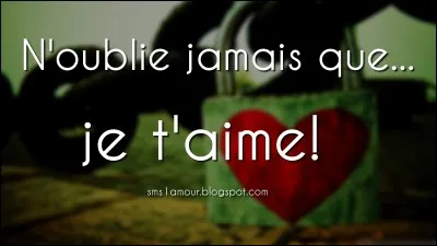 De qui était-il amoureux en tout premier ?