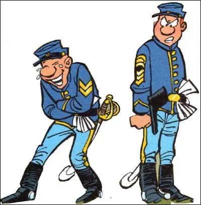 Seule B.D. à traiter de la guerre de Sécession, essentielle dans la compréhension des États-Unis d'aujourd'hui, le sergent et le caporal sont des soldats de l'Union, le Nord, en bleu. Ils sont bien différents, seule la guerre les garde ensemble.