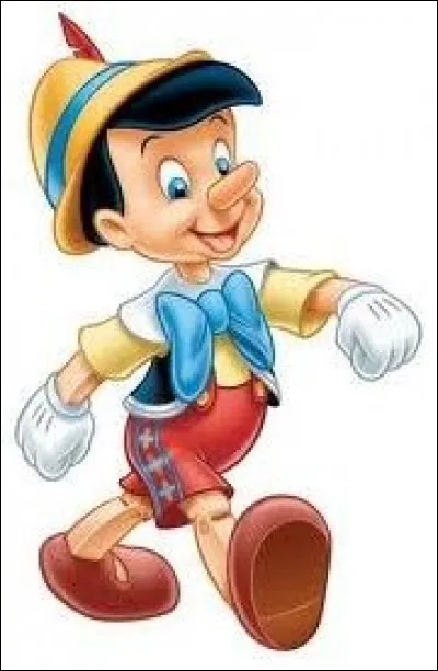 Ce personnage n'est pas une invention de Disney, qui est allé le chercher dans la ''Commedia dell'arte''. Avec des gants comme ceux de Mickey, entouré de Jiminy Criquet, qui est un peu sa conscience, habillé comme un habitant du Tyrol autrichien, quand il ne ment pas, il a tout du petit garçon qu'il deviendra à cause de sa bonté.