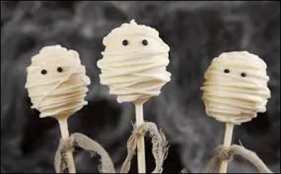 Ces sucettes ont l'air appétissantes mais quel personnage que l'on retrouve à Halloween, représentent-elles ?