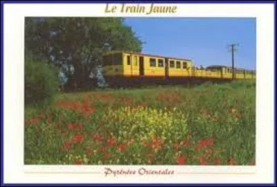 Aux couleurs catalanes, le Train Jaune se prend dans la région naturelle ...