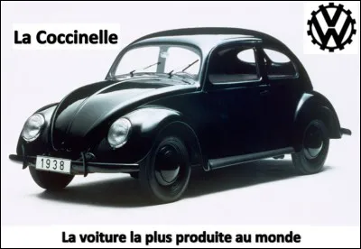 Quel est le nombre de Coccinelle produites de 1938 à 2003 ?