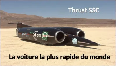Quelle vitesse la Thrust SSC a-t-elle atteinte dans le désert du Nevada en 1997 ?