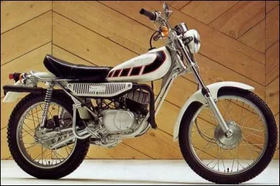 Cette petite bécane de trial était la copie presque conforme de sa grande sur, la 125 !