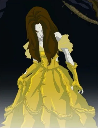 Une partie de sa robe est déchirée. Il s'agit de...