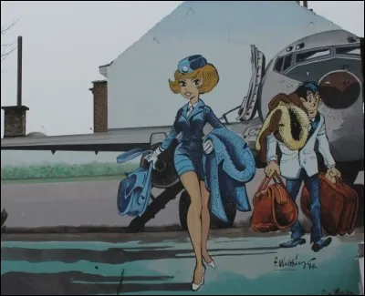 Quel est le prénom de l'hôtesse de l'air héroïne de la BD de François Walthéry ?