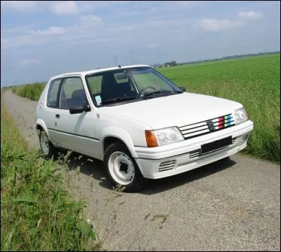 Quelle était la puissance de la Peugeot 205 Rallye ?