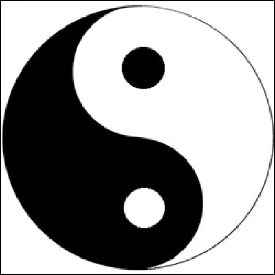 Y - Dans ce symbole de la philosophie chinoise, le "Yin", représenté en noir, évoque entre autres, le principe masculin.