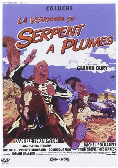 Dans "La Vengeance du serpent à plumes", quelle moto conduisait Coluche ?