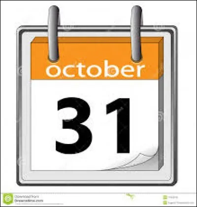 Quelle fête a lieu le 31 octobre ?