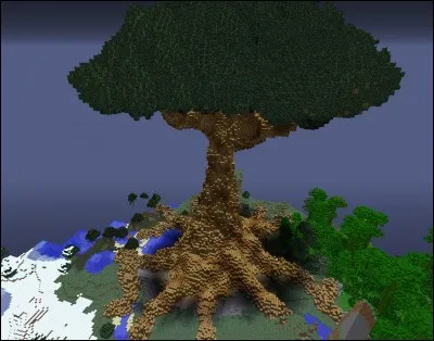 Il n'y a pas d'arbres dans Minecraft.