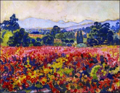 Qui a représenté "Les vignes en octobre" ?
