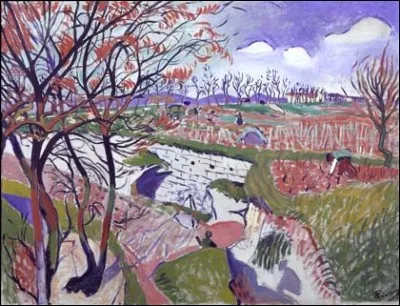 Qui a réalisé "Les vignes au printemps" ?