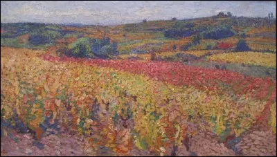 Qui a représenté ces "Vignes en automne" ?