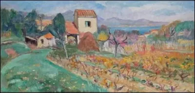 A qui appartient ce tableau intitulé "Les vignes" ?