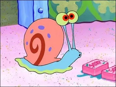 Quel est le nom de l'escargot domestique de Bob l'éponge ?