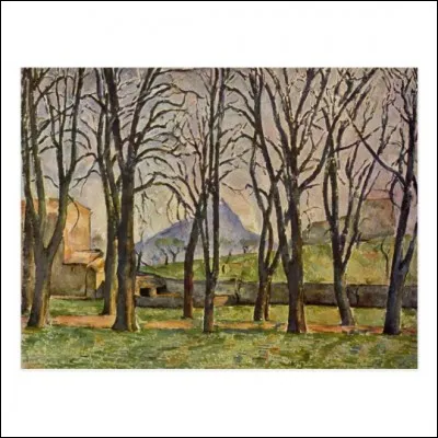 Qui a représenté "Les châtaigniers au jas de Bouffan" ?