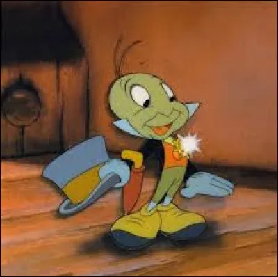 C'est quand même bizarre qu'un si petit personnage se voit attribuer des rôles comme la voix de la conscience de Pinocchio ou celle du narrateur. Mais grâce à l'aide de la Fée Bleue, il recevra son "méritas". C'est :