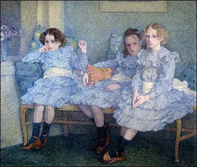 Qui a peint ces trois fillettes en bleu ?