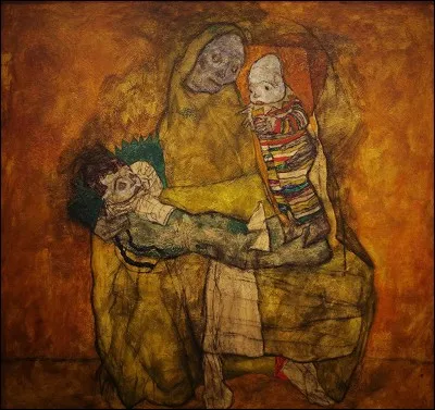 Cette toile s'intitule "Mère avec deux enfants", qui en est l'auteur ?