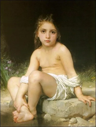 Qui a peint "L'enfant au bain" ?