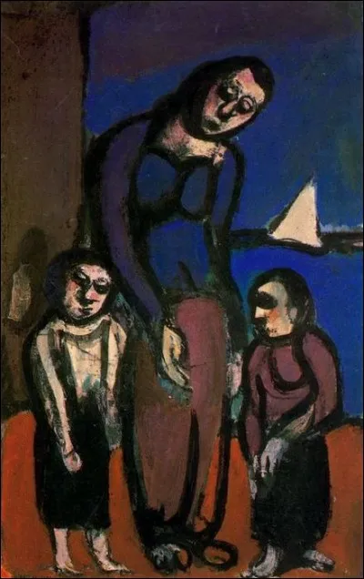 Qui a représenté "Une mère et ses enfants" ?