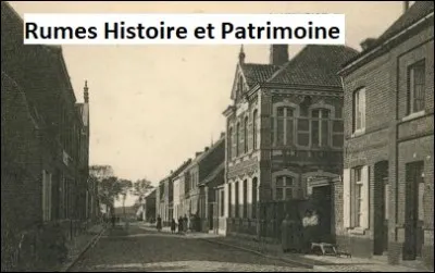 Quel bâtiment emblématique de Rumes se trouvait en face de l'école des garçons ?