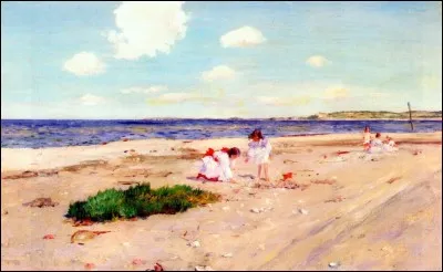 Qui a peint "La plage de coquillages de Sinnecock" ?