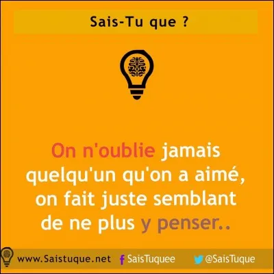 L'auriez-vous oublié ?