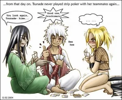 Quelle belle partie de strip-poker... Qui est en train de perdre ?