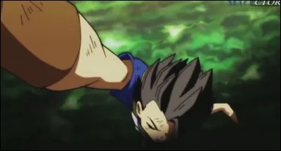 Grâce à qui Kyabe n'est-il pas tombé de l'arène quand il combattait la fille de l'univers 4 ?