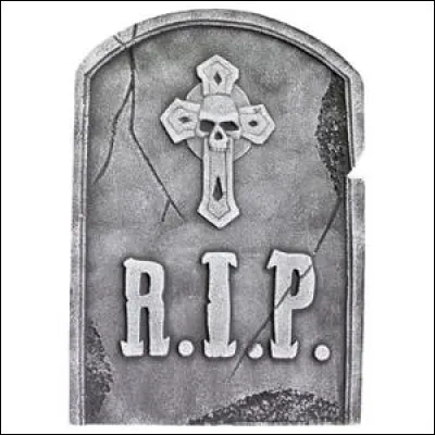 En se relevant, il voit devant lui une pierre tombale qui se dit :