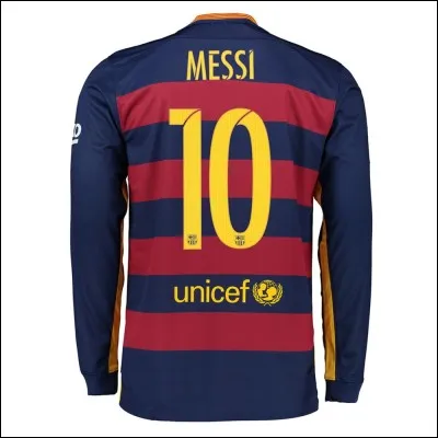 Depuis quelle année Messi porte-t-il le n°10 ?