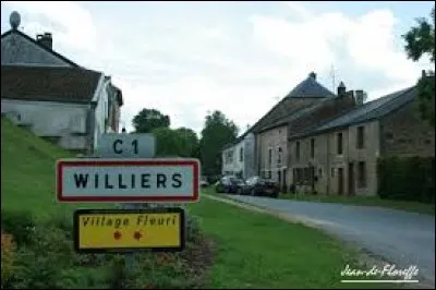 Nous sommes toujours dans le Grand-Est, à l'entrée de Williers. Petit village de 48 habitants, dans l'arrondissement de Sedan, il se situe dans le département ....