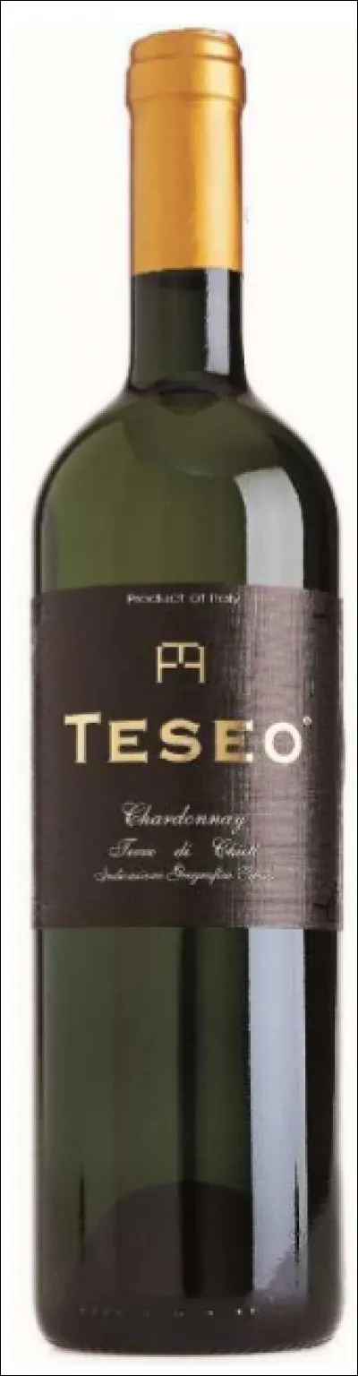 De quelle région d'Italie est le Teseo Chardonnay blanc, idéal pour apéritifs, fromages non affinés, plats à 
base de poisson ?