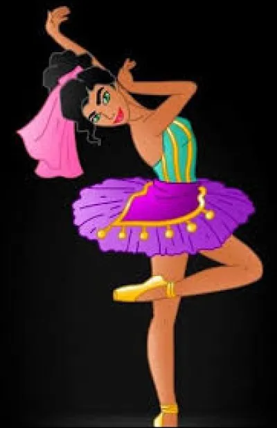 Cette gitane s'est mise à la danse classique :