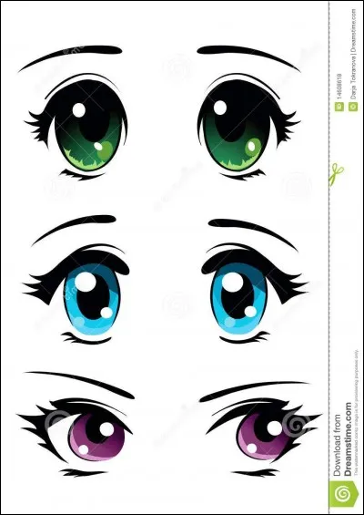 De quelle couleur sont tes yeux ?