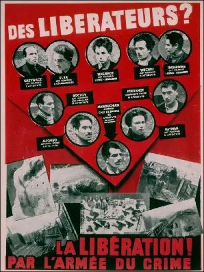 Qui chantait "Vous vous étiez servi simplement de vos armes, la mort n'éblouit pas les yeux des Partisans" dans sa chanson "L'affiche rouge" ?