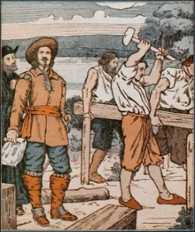 C'est un envoyé de Champlain (1638) pour y bâtir un fort afin de profiter de la traite des fourrures qui s'y pratique, au croisement du St-Maurice et du St-Laurent, lequel est scindé en deux branches à ce niveau.