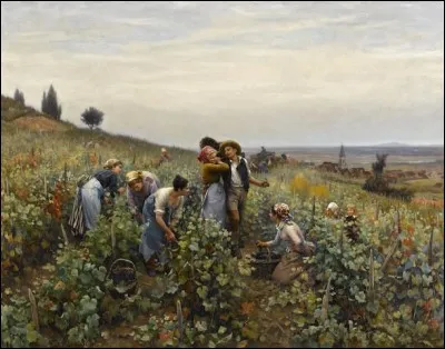 Qui a peint "Les vendanges" ?