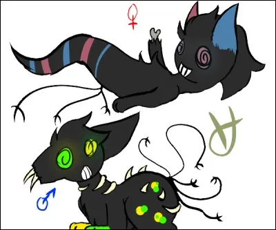Combien y a-t-il d'espèces officielles de Darkney et leur nom ?