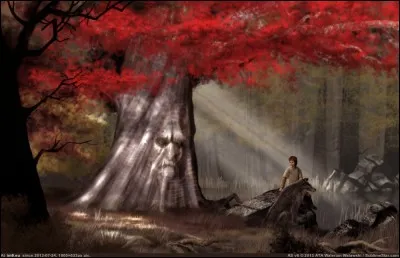 Comment sont appelés les arbres où sont taillés des visages ?