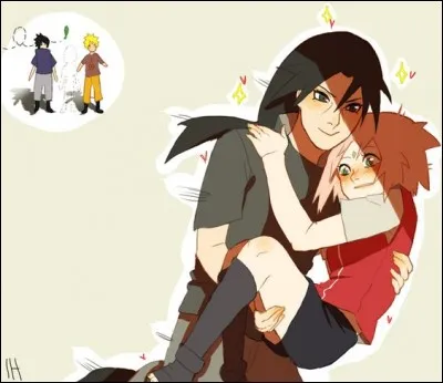 Messieurs, ne le niez pas. Vous avez déjà vécu cette situation ou, au moins, vous connaissez quelqu'un qui l'a vécue. Sur cette image, qui s'est incrusté pour piquer Sakura aux deux ninjas ?