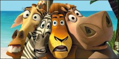 Dans un film d'animation de 2005, sur quelle île Alex le lion et ses trois compagnons sont-ils naufragés ?